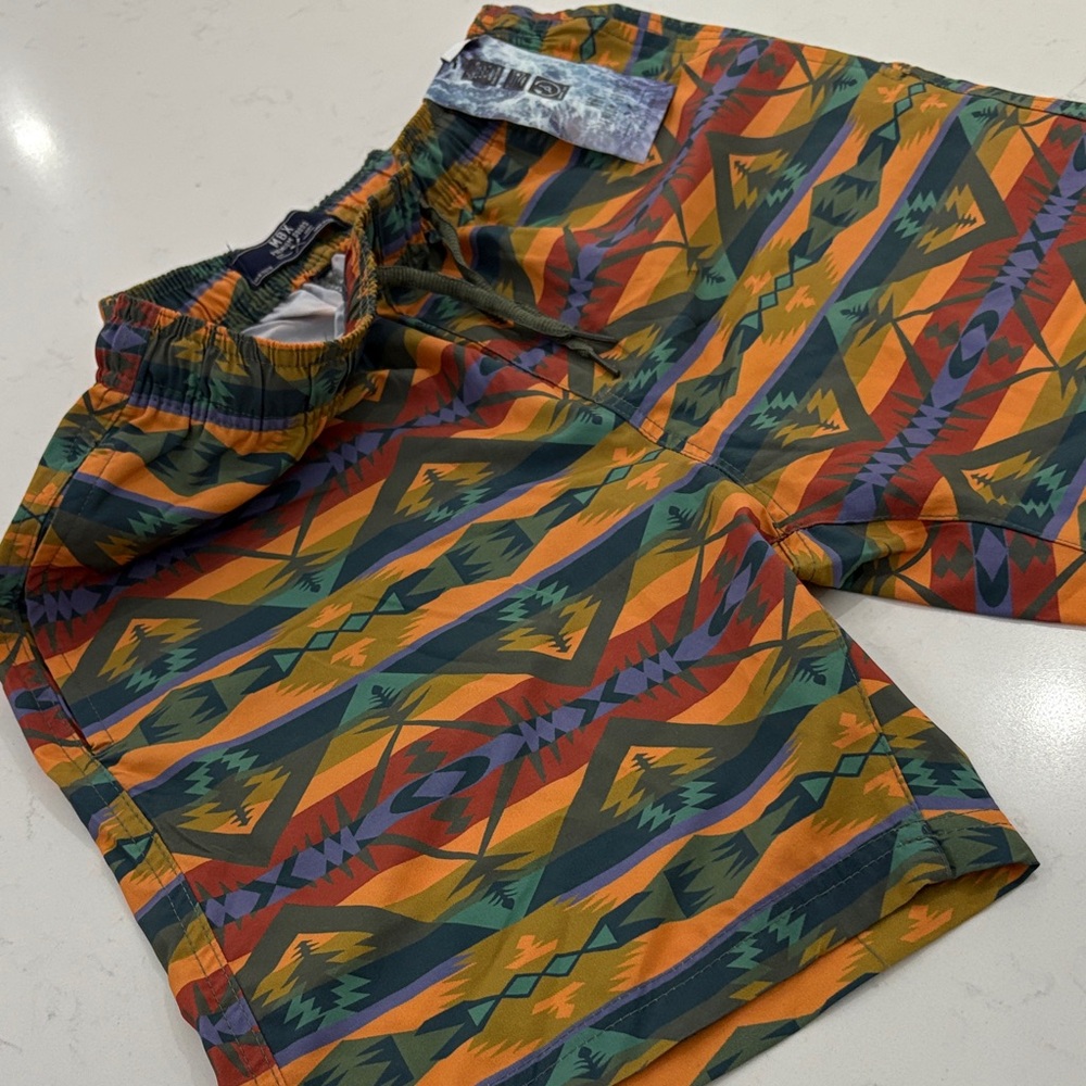 Colorful Geometric Pattern Shorts - Picture 5 of 5